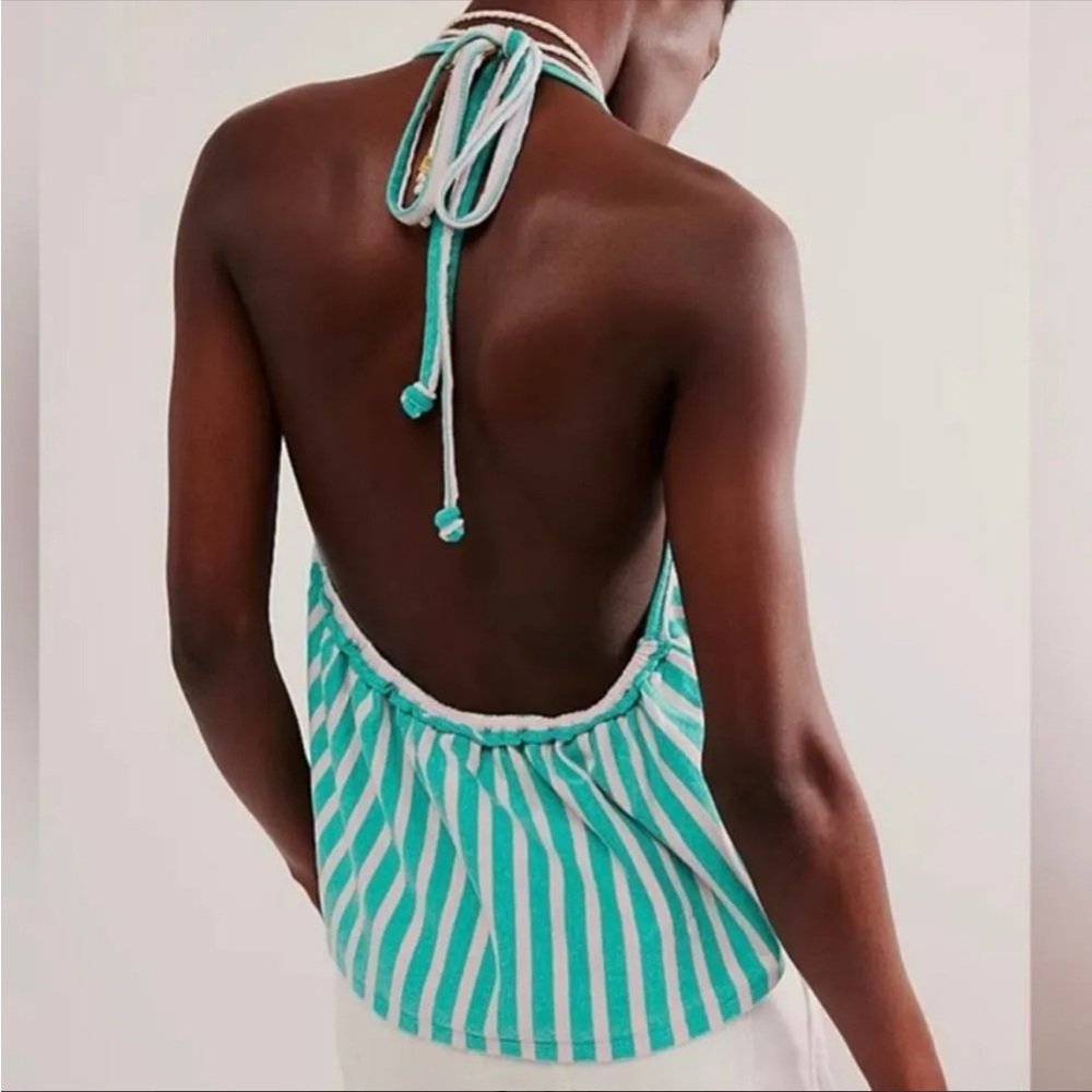 We The Free Coastal Town Halter Top NWOT